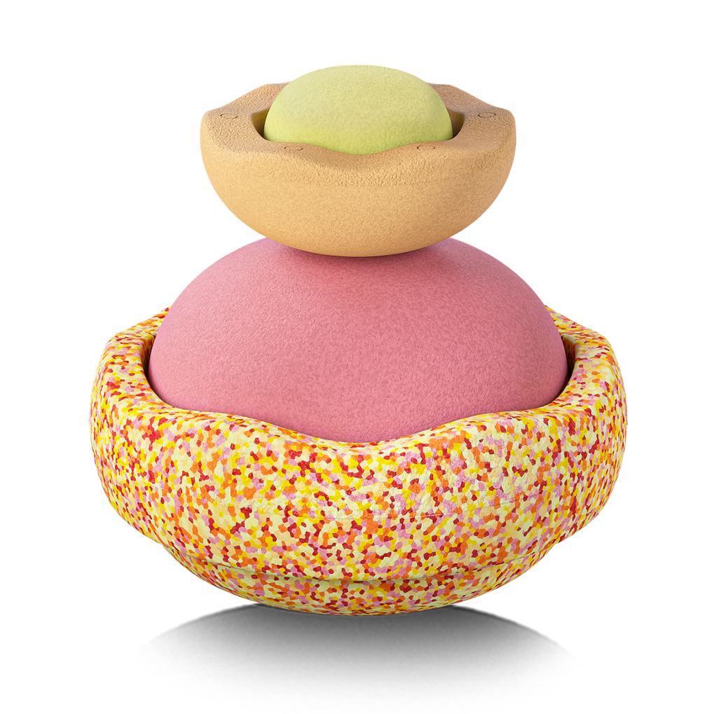 Stapelstein® Inside Pastel Warm - set van 4 - Sorteer - en stapelspeelgoed Stapelstein - In den Olifant