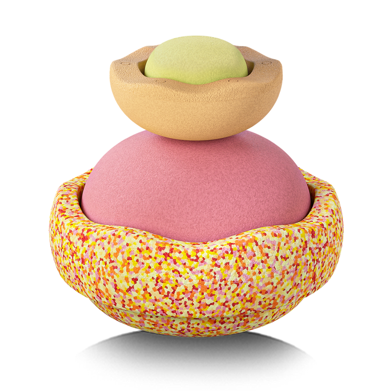 Stapelstein® Inside Pastel Warm - set van 4 - Sorteer - en stapelspeelgoed Stapelstein - In den Olifant