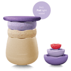 Stapelstein® Winter Special Dynamic complete - set van 7 + Pad Light Violet - Open ended speelgoed Stapelstein - In den Olifant