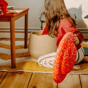 Stapelstein® Winter Special Dynamic Small - set van 2 + Pad Dark Green - Kinderzetels en poefs Stapelstein - In den Olifant