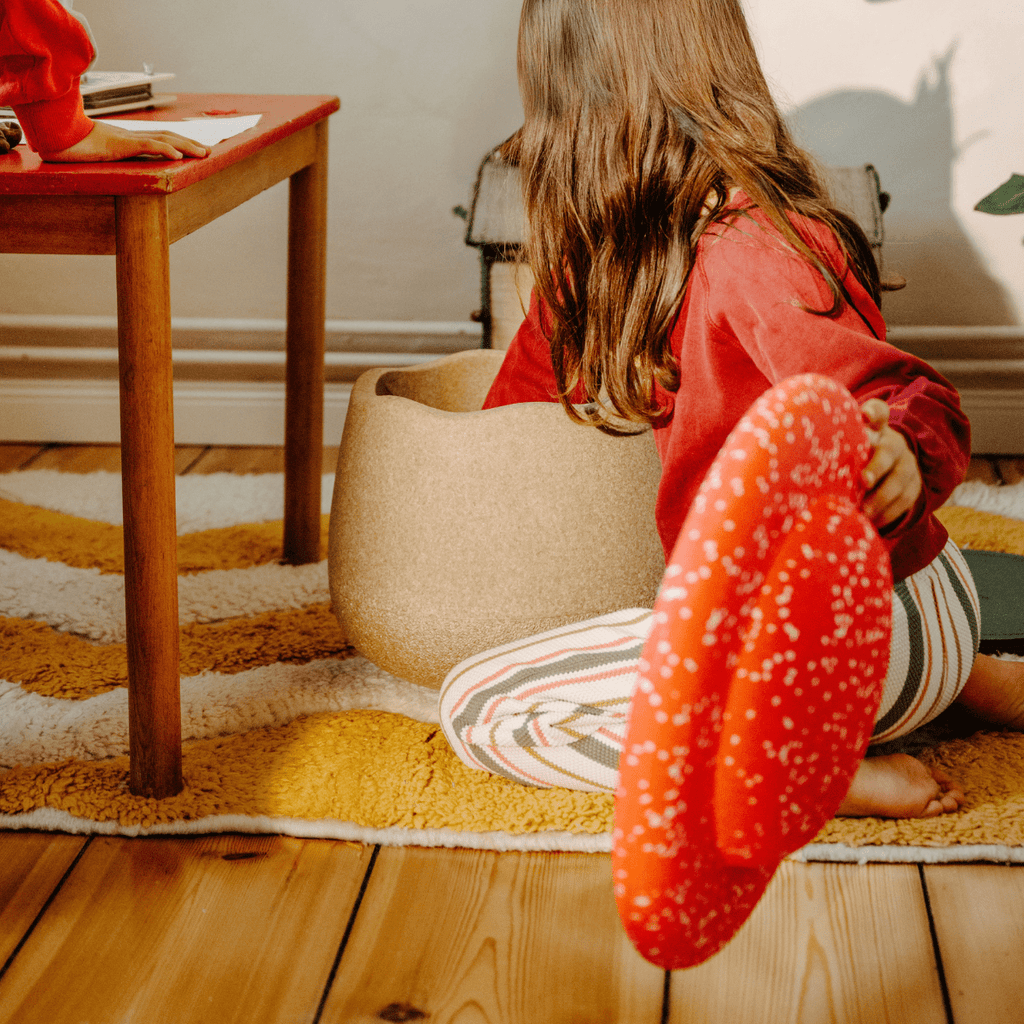 Stapelstein® Winter Special Dynamic Small - set van 2 + Pad Dark Green - Kinderzetels en poefs Stapelstein - In den Olifant