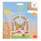 Statische Raamstickers Rainbow Maker Groovy - set van 4 - Stickers en stickersets Legami - In den Olifant
