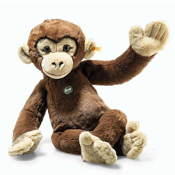 Knuffel Aap Jocko Chimpanzee Dark Brown - 70 Cm