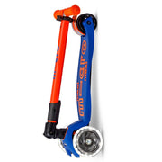 Step Maxi Micro foldable LED Blue Orange Neon - 5 tot 12 jaar - Steppen Micro Mobility - In den Olifant