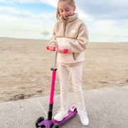 Step Maxi Micro foldable LED Purple Pink Neon - 5 tot 12 jaar - Steppen Micro Mobility - In den Olifant