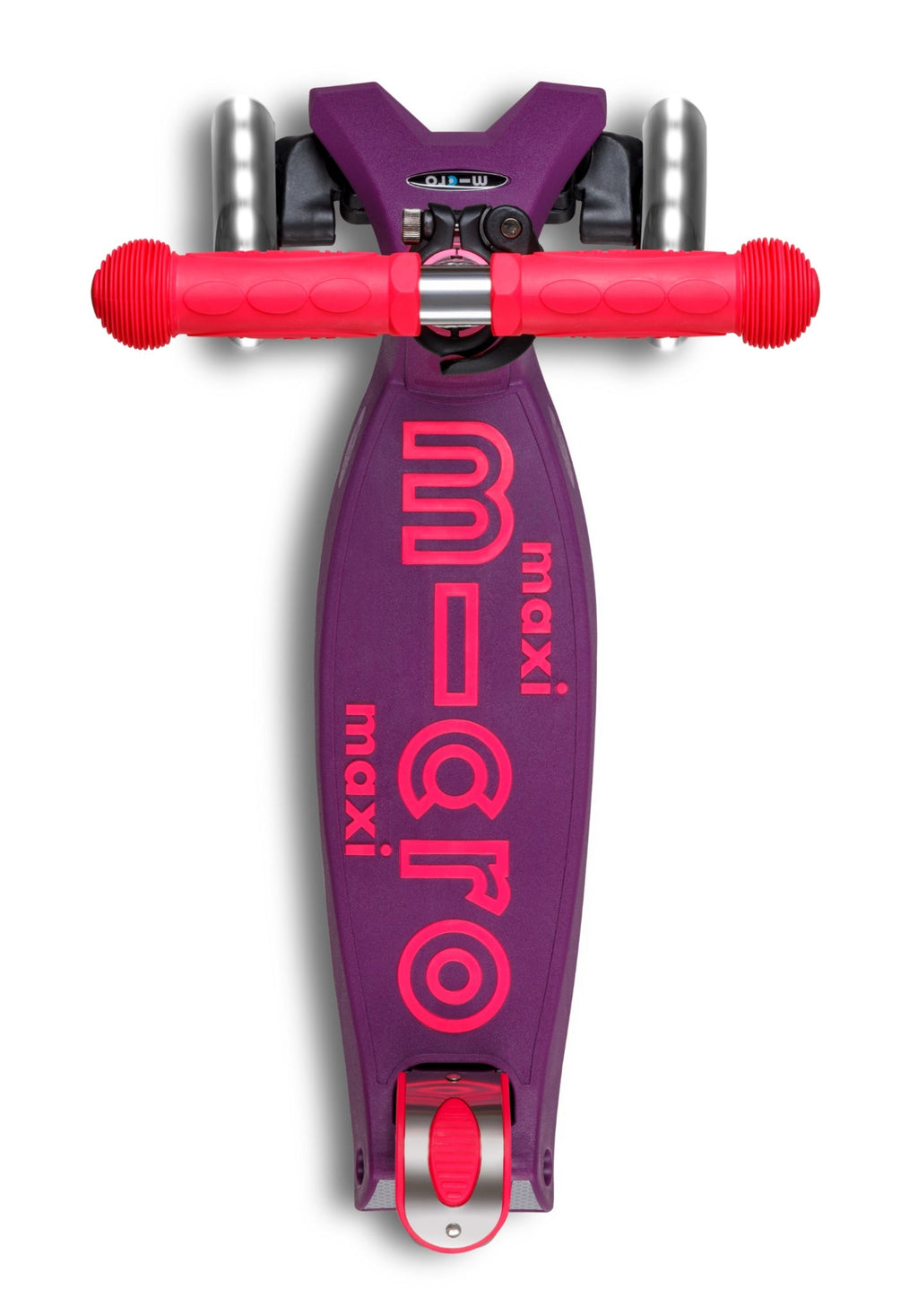 Step Maxi Micro foldable LED Purple Pink Neon - 5 tot 12 jaar - Steppen Micro Mobility - In den Olifant