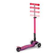 Step Maxi Micro foldable LED Purple Pink Neon - 5 tot 12 jaar - Steppen Micro Mobility - In den Olifant