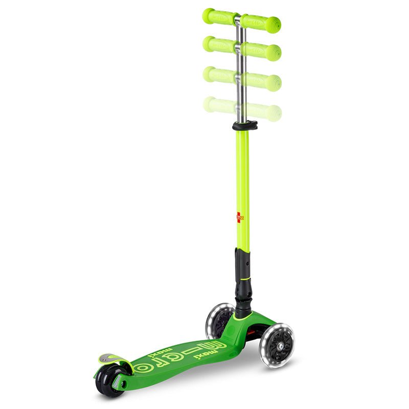 Step Maxi Micro foldable LED Yellow Green Neon - 5 tot 12 jaar - Steppen Micro Mobility - In den Olifant