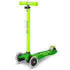 Step met 3 wielen Maxi Micro Deluxe LED groen geel neon - 5 tot 12 jaar - Steppen Micro Mobility - In den Olifant