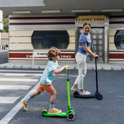 Step met 3 wielen Maxi Micro Deluxe LED groen geel neon - 5 tot 12 jaar - Steppen Micro Mobility - In den Olifant