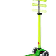 Step met 3 wielen Maxi Micro Deluxe LED groen geel neon - 5 tot 12 jaar - Steppen Micro Mobility - In den Olifant