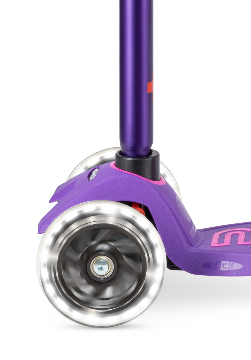 Step met 3 wielen Maxi Micro Deluxe LED Purple - 5 tot 12 jaar - Steppen Micro Mobility - In den Olifant