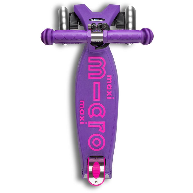 Step met 3 wielen Maxi Micro Deluxe LED Purple - 5 tot 12 jaar - Steppen Micro Mobility - In den Olifant