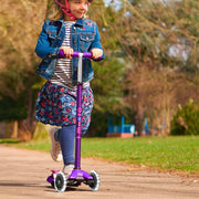 Step met 3 wielen Maxi Micro Deluxe LED Purple - 5 tot 12 jaar - Steppen Micro Mobility - In den Olifant