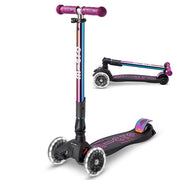 Step met 3 wielen Maxi Micro Foldable LED Neochrome paars - 5 tot 12 jaar - Steppen Micro Mobility - In den Olifant