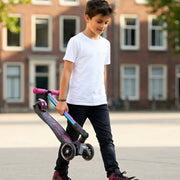 Step met 3 wielen Maxi Micro Foldable LED Neochrome paars - 5 tot 12 jaar - Steppen Micro Mobility - In den Olifant