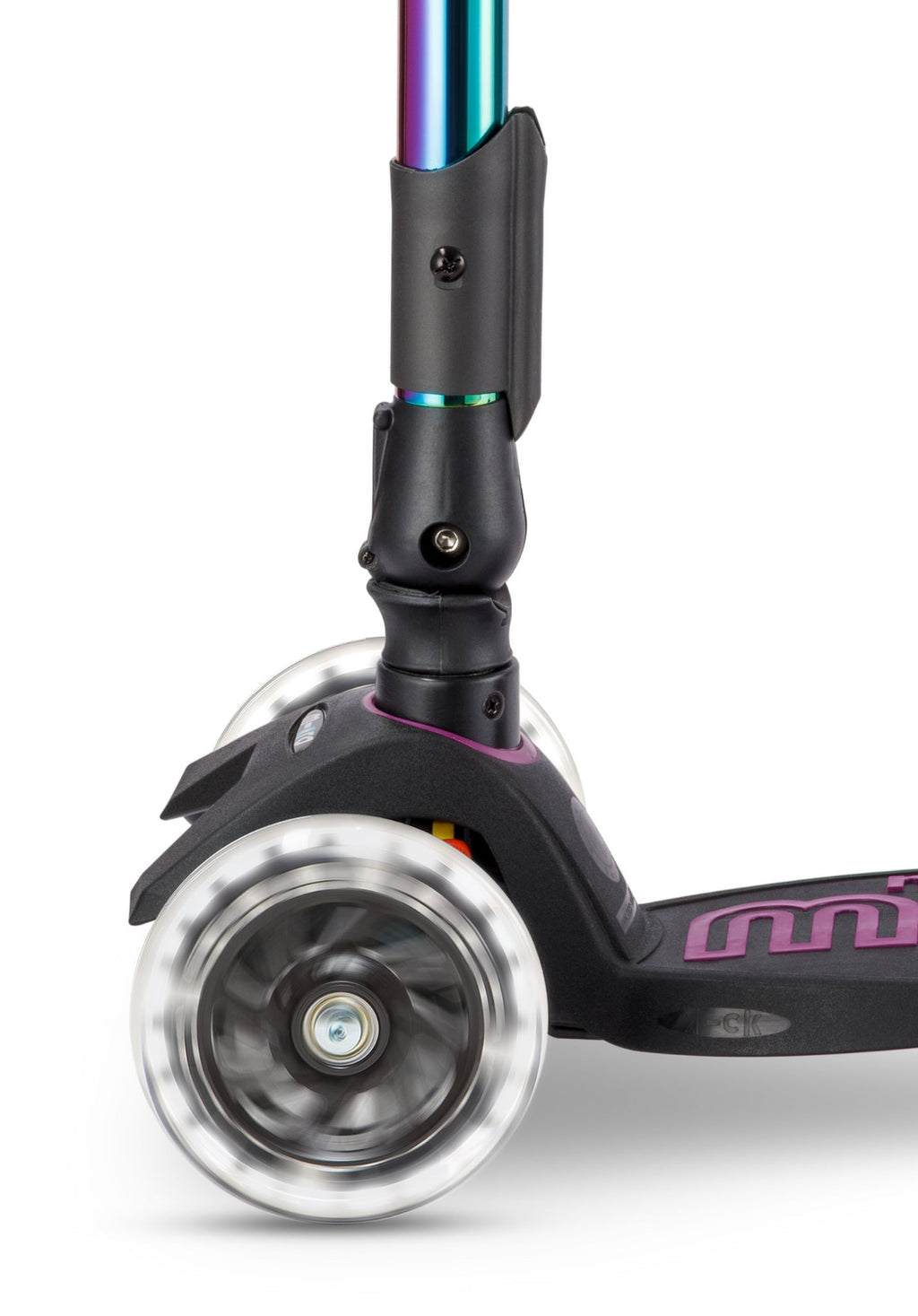 Step met 3 wielen Maxi Micro Foldable LED Neochrome paars - 5 tot 12 jaar - Steppen Micro Mobility - In den Olifant