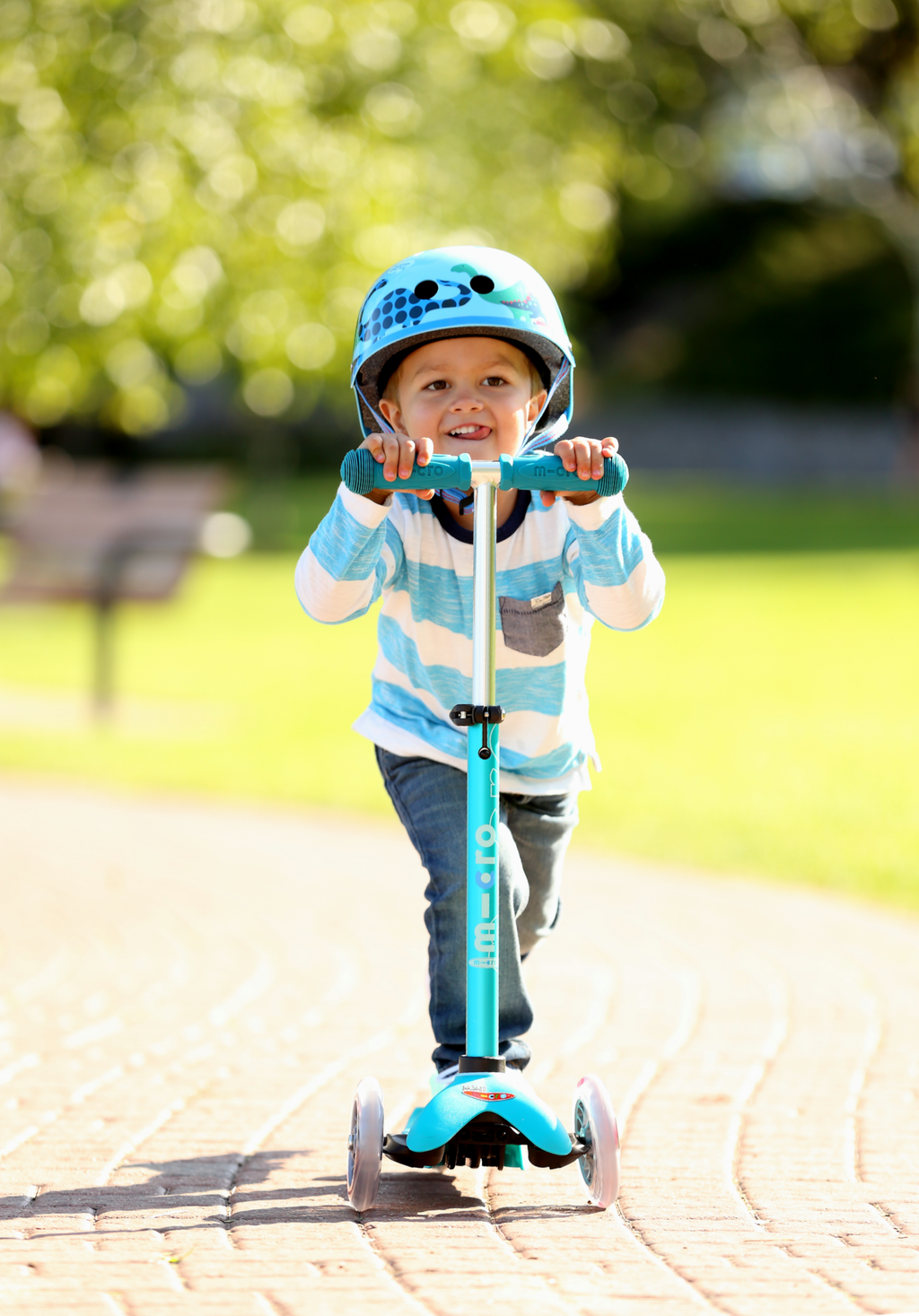 Step met 3 wielen Mini Micro Deluxe aqua - 2 tot 5 jaar - Steppen Micro Mobility - In den Olifant