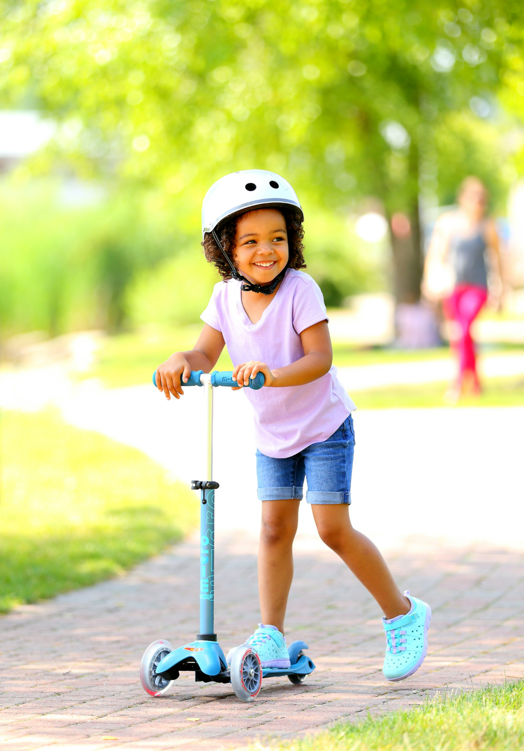 Step met 3 wielen Mini Micro Deluxe aqua - 2 tot 5 jaar - Steppen Micro Mobility - In den Olifant