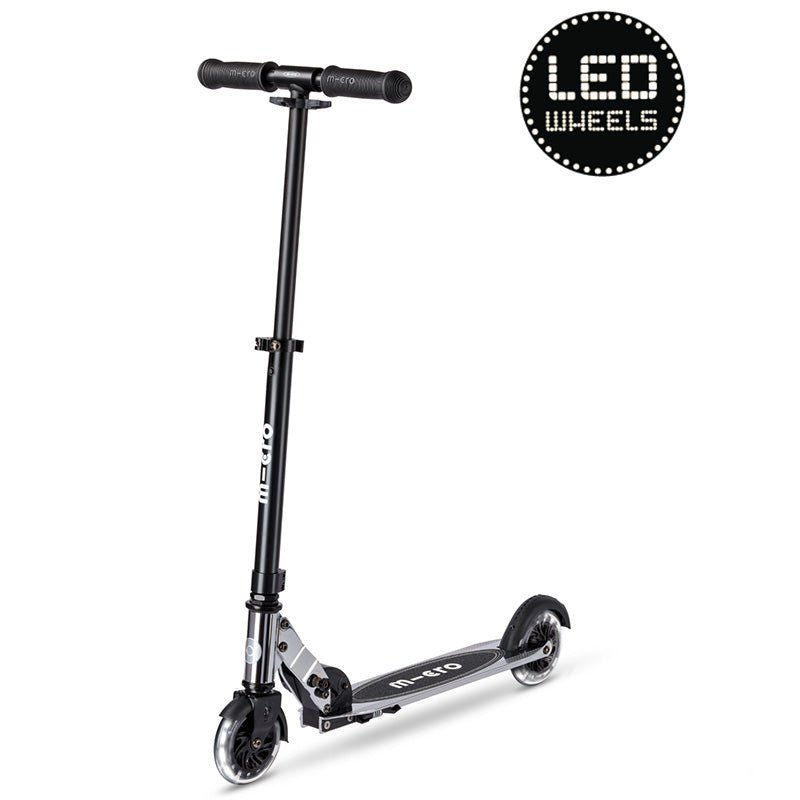 Step Micro Sprite LED Scooter Silverchrome - 5 jaar tot volwassenen - Steppen Micro Mobility - In den Olifant