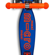 Step op 3 wielen Maxi Micro Deluxe LED blauw oranje neon - 5 tot 12 jaar - Steppen Micro Mobility - In den Olifant