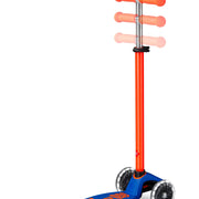Step op 3 wielen Maxi Micro Deluxe LED blauw oranje neon - 5 tot 12 jaar - Steppen Micro Mobility - In den Olifant