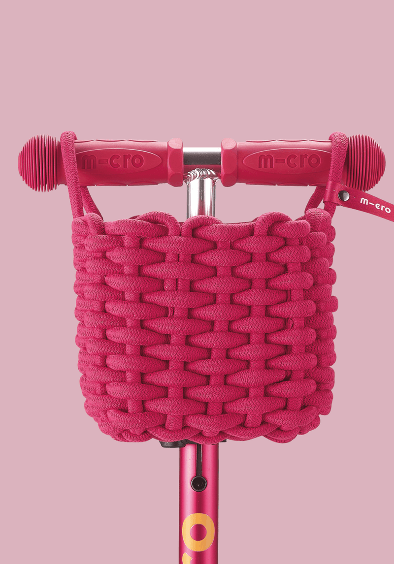 Stepmandje Micro Scooter Basket Eco Pink - Fietsaccessoires Micro Mobility - In den Olifant