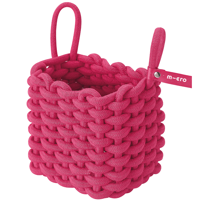 Stepmandje Micro Scooter Basket Eco Pink - Fietsaccessoires Micro Mobility - In den Olifant