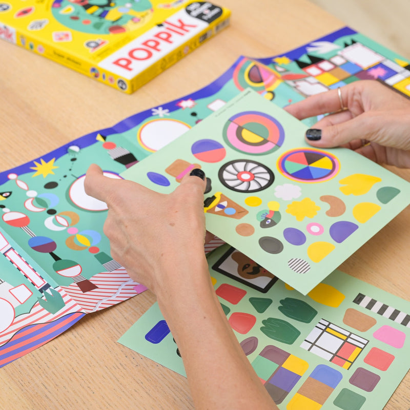 Sticker Box Modern Art - 140 stickers en 3 posters - Stickers en stickersets Poppik - In den Olifant