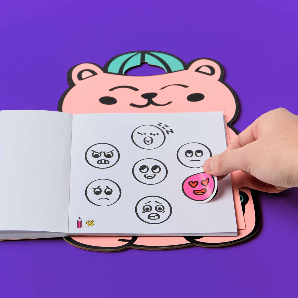 Stickerboek Montessori Stickers Book Emotions - Onaf Omy - In den Olifant