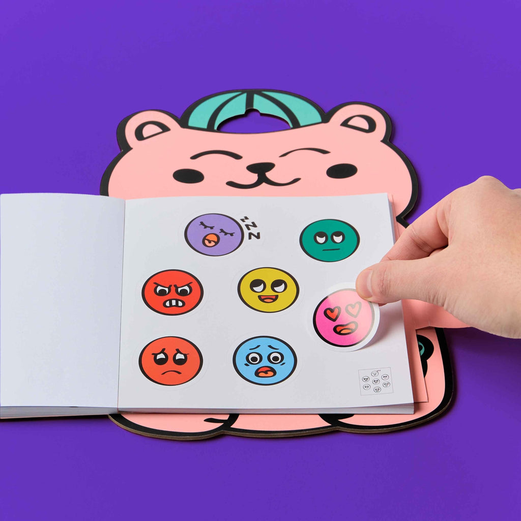 Stickerboek Montessori Stickers Book Emotions - Onaf Omy - In den Olifant