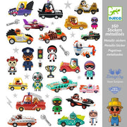 Stickers De wereld van Crazy Motors - set van 160 - Stickers en stickersets Djeco - In den Olifant