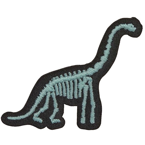 Stoffen Stickers Textile Woven Sticker Stick On Dino | Set Van 3