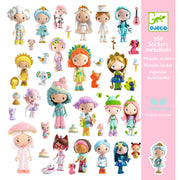 Stickerset De kleine wereld van Tinyly - 160 metallic stickers - Stickers en stickersets Djeco - In den Olifant