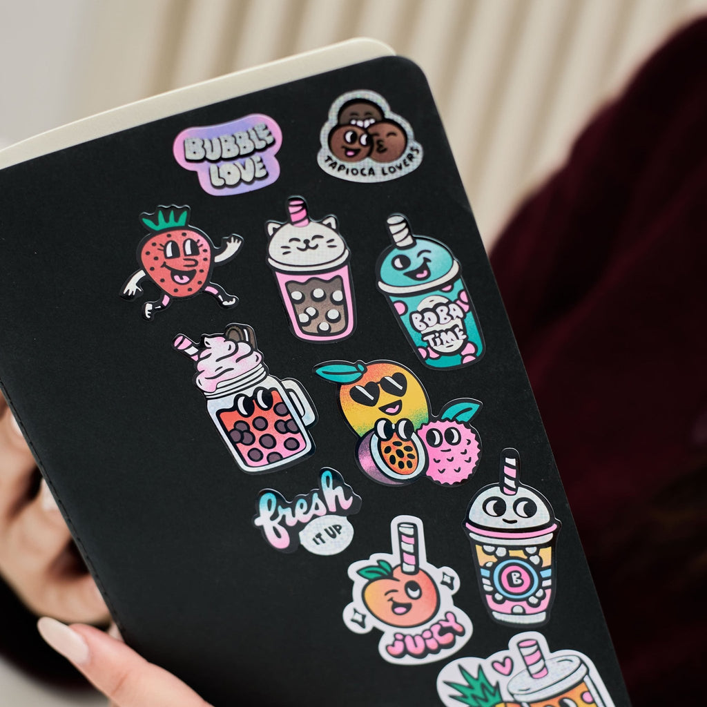 Stickerset Fabulous Big - Bubble Tea - Stickers en stickersets Omy - In den Olifant