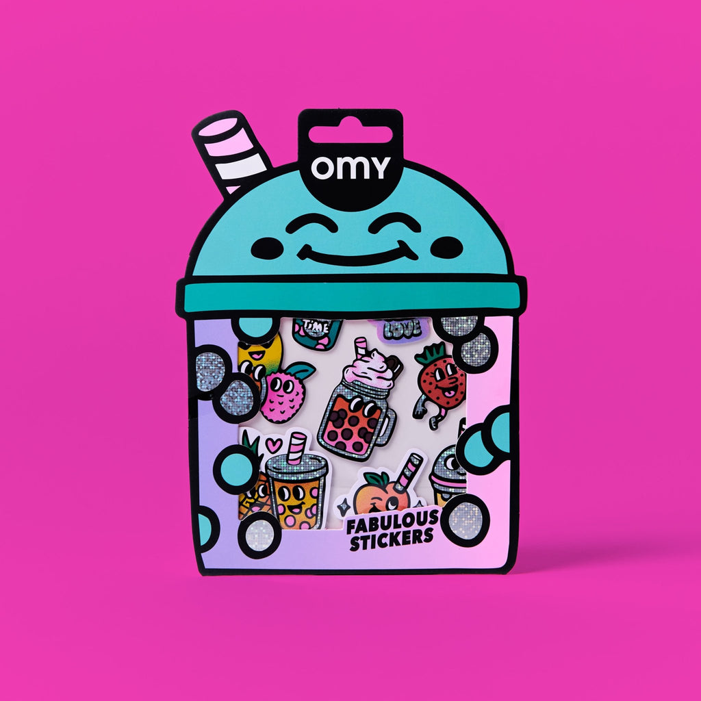 Stickerset Fabulous Big - Bubble Tea - Stickers en stickersets Omy - In den Olifant
