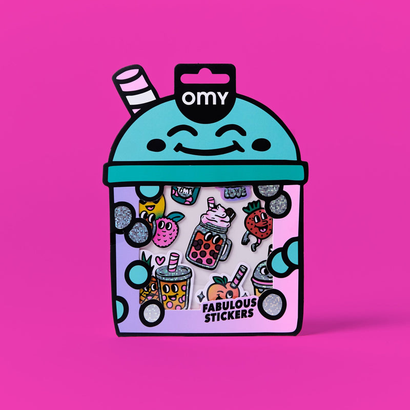 Stickerset Fabulous Big - Bubble Tea - Stickers en stickersets Omy - In den Olifant