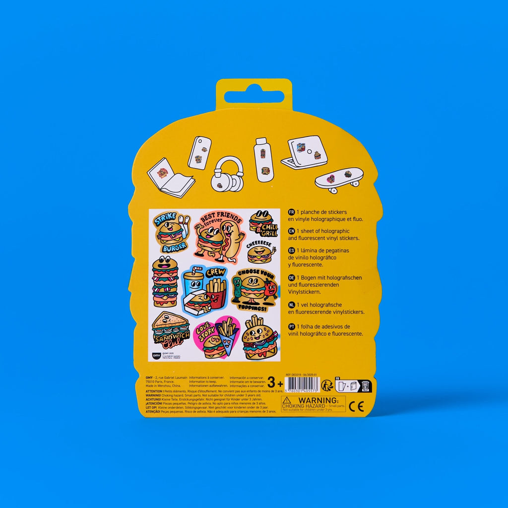 Stickerset Fabulous Big - Burger - Stickers en stickersets Omy - In den Olifant