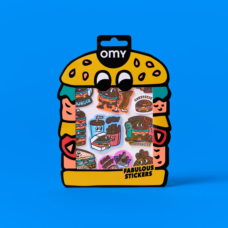 Stickerset Fabulous Big - Burger - Stickers en stickersets Omy - In den Olifant