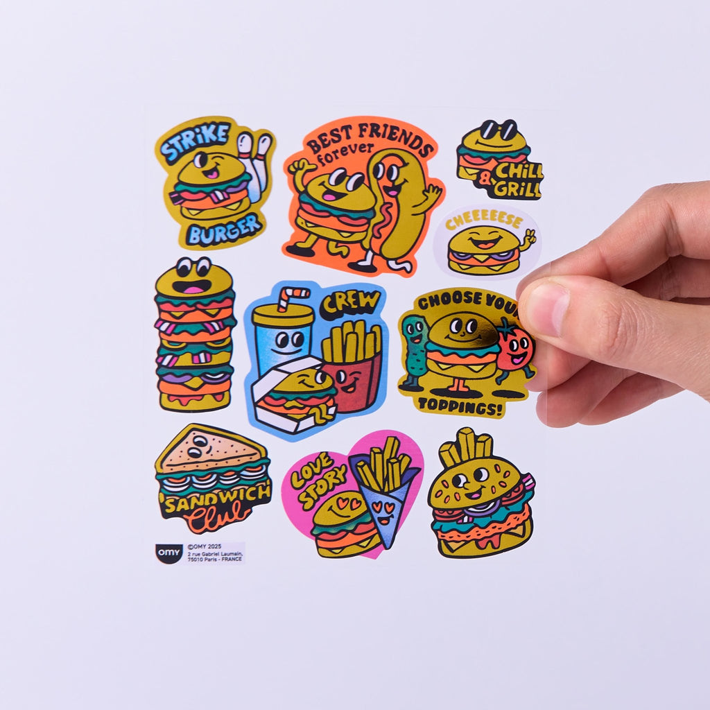 Stickerset Fabulous Big - Burger - Stickers en stickersets Omy - In den Olifant