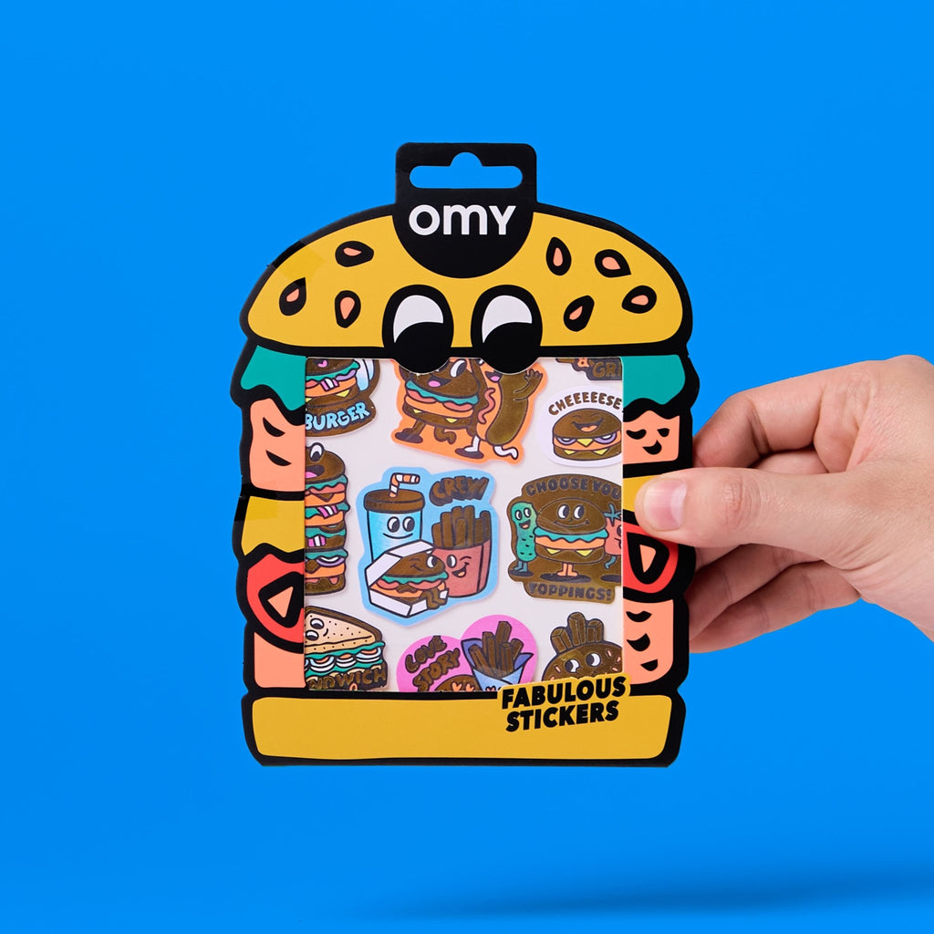 Stickerset Fabulous Big - Burger - Stickers en stickersets Omy - In den Olifant
