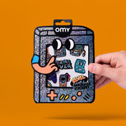 Stickerset Fabulous Big - Game Boy - Stickers en stickersets Omy - In den Olifant
