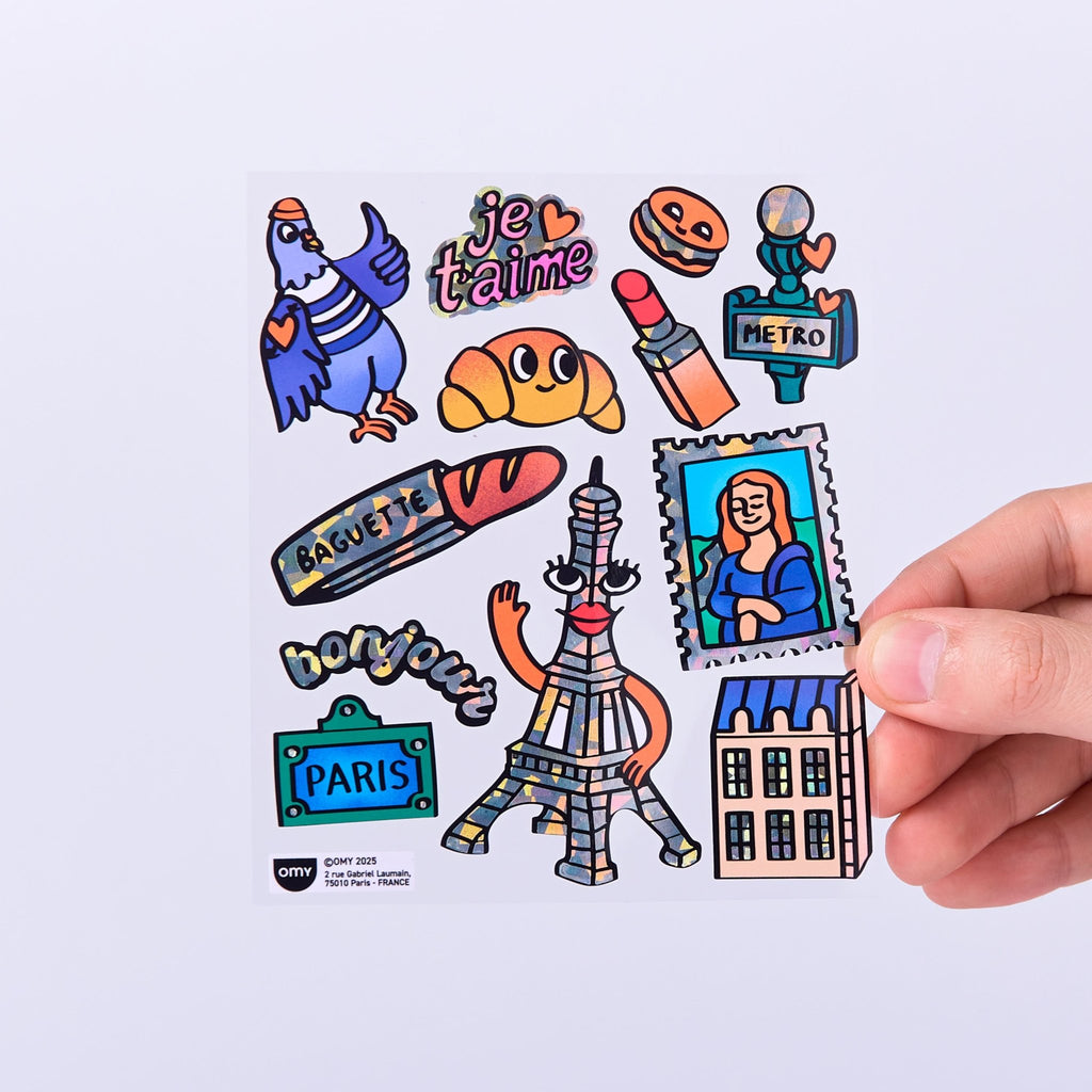 Stickerset Fabulous Big - Paris - Stickers en stickersets Omy - In den Olifant