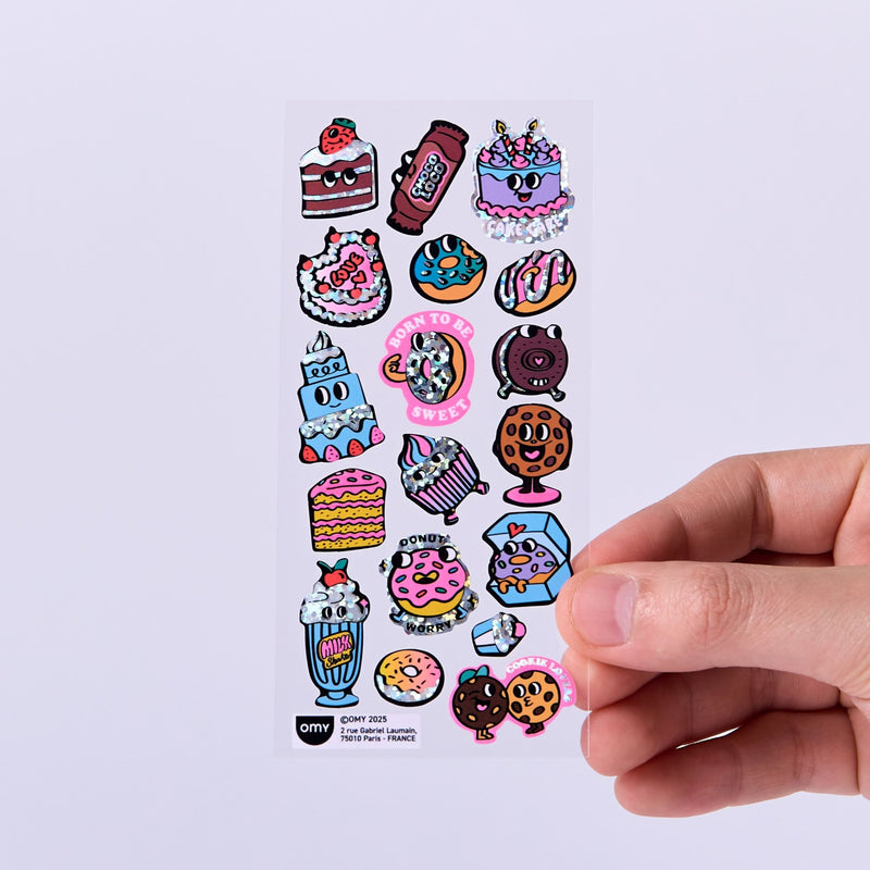 Stickerset Fabulous Iconic - Donuts - Stickers en stickersets Omy - In den Olifant