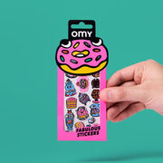 Stickerset Fabulous Iconic - Donuts - Stickers en stickersets Omy - In den Olifant