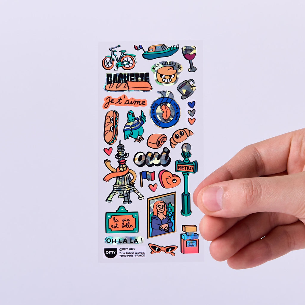 Stickerset Fabulous Iconic - Paris - Stickers en stickersets Omy - In den Olifant