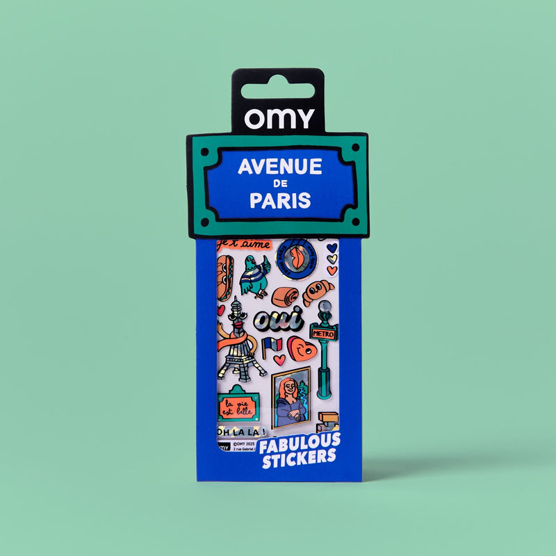 Stickerset Fabulous Iconic - Paris - Stickers en stickersets Omy - In den Olifant