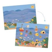 Stickerset met herbruikbare stickers - Summertime - Stickers en stickersets Djeco - In den Olifant