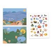 Stickerset met herbruikbare stickers - Summertime - Stickers en stickersets Djeco - In den Olifant