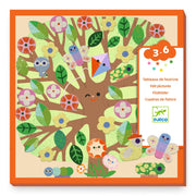 Stickerset met vilten stickers - Door de seizoenen heen - Stickers en stickersets Djeco - In den Olifant